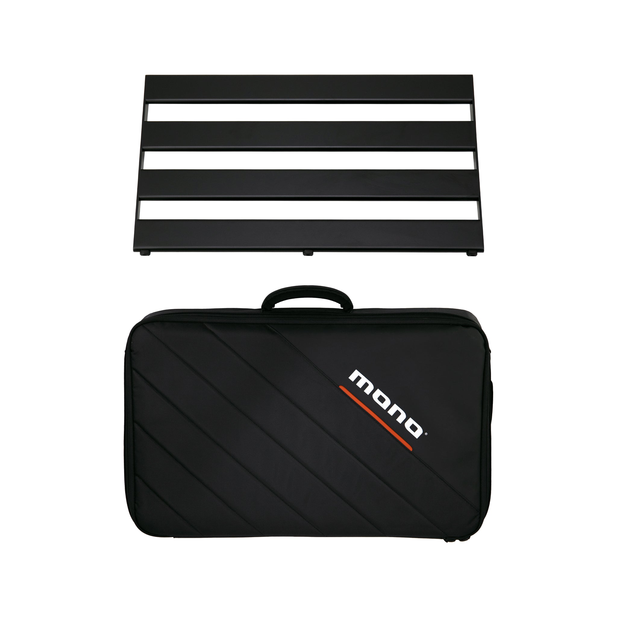Pedalboard Rail Medium, Black and Stealth Tour Accessory Case, Black