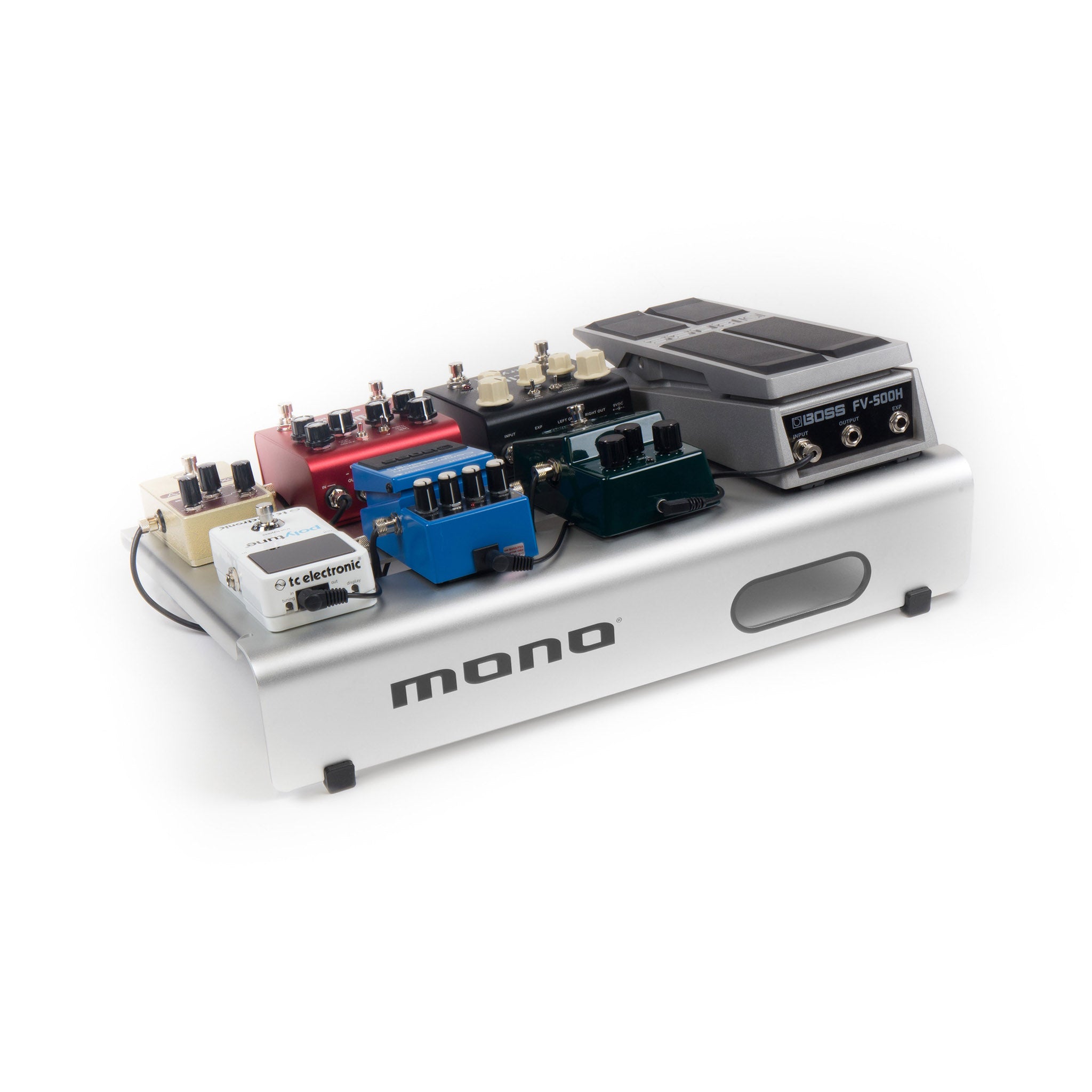 MONOペダルボード Pedalboard Small (Silver) Pedalboard Small, Silver and Club Accessory Case 2.0, Black